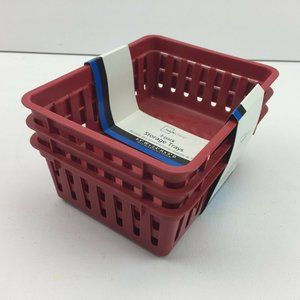 Mainstays Storage Trays 3 Pack Shelf Drawer Desk Organizer Container